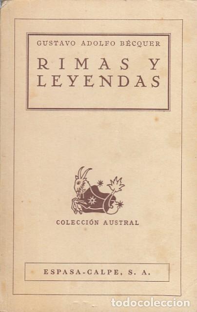 Libros: RIMAS Y LEYENDAS - BECQUER, GUSTAVO ADOLFO - Foto 1