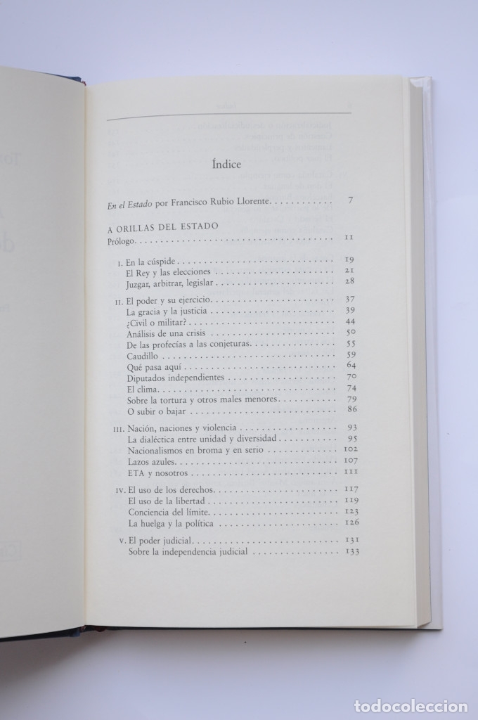Libros: A orillas del Estado - TOM&Aacute;S Y VALIENTE, Francisco - Foto 4