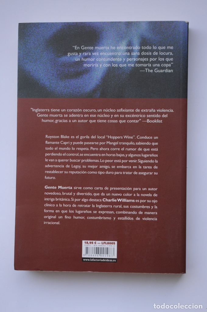 Libros: Gente muerta - WILLIAMS, Charlie - Foto 3