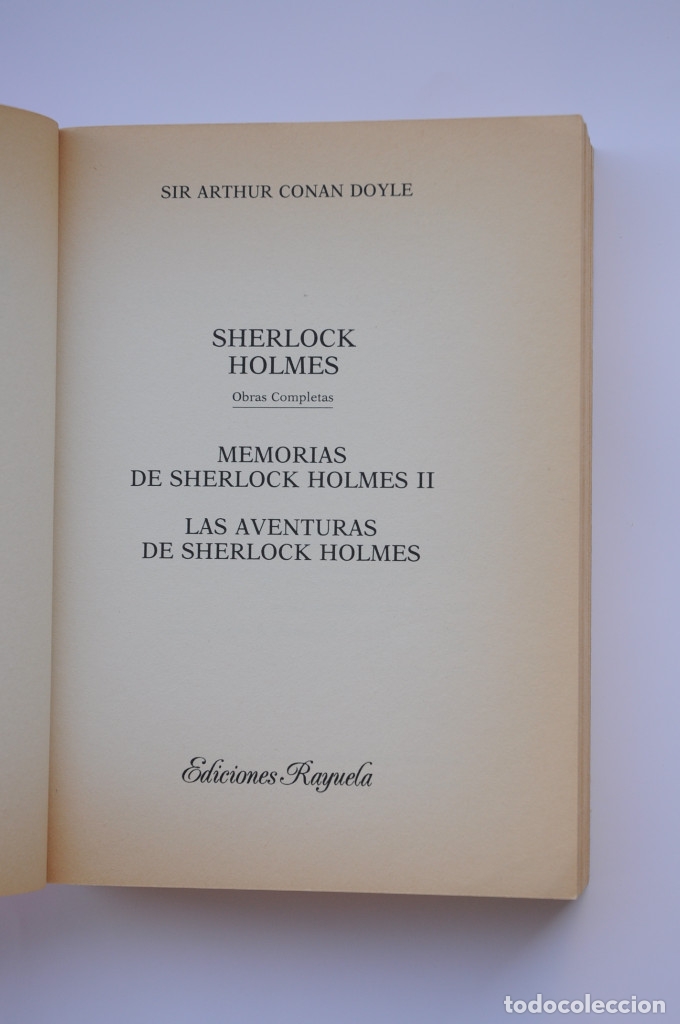 Libros: Sherlock Holmes. Obras completas II - CONAN-DOYLE, Arthur - Foto 3