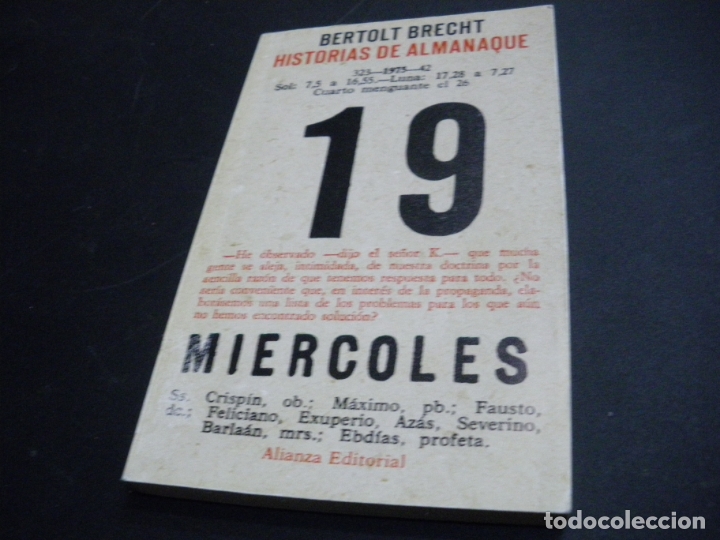 Libros: Historias de almanaque - Bertolt BRECHT - Foto 1