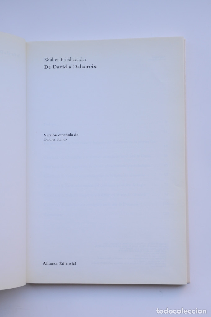 Libros: De David a Delacroix - FRIEDLAENDER, Walter - Foto 2