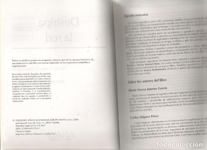 Libros: DESTRIPA LA RED. HACKING PR&Aacute;CTICO. ANAYA, 2007.(MD/1) - Foto 3