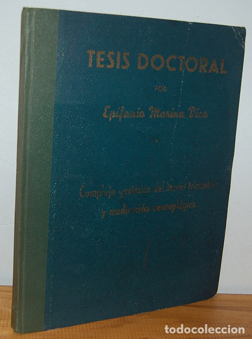 Livres: COMPLEJO GEST&Aacute;SICO DEL TERCER TRIMESTRE Y MEDICACI&Oacute;N NEUROPL&Eacute;GICA. TESIS DOCTORAL - EPIFANIO MARINA