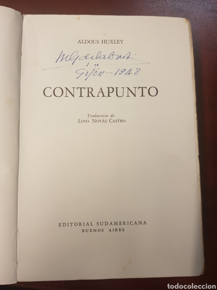 Libros: Contrapunto - Aldous Huxley - 1946 - Foto 3