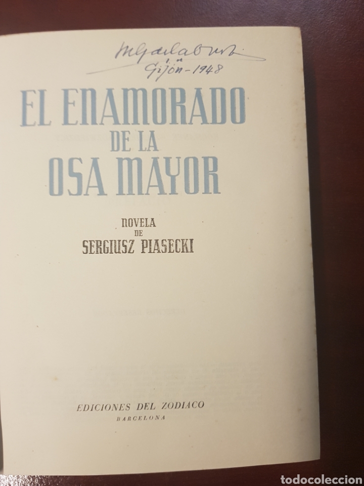Libros: El enamorado de la osa mayor - Sergiusz Piasecki - 1944 - Foto 3