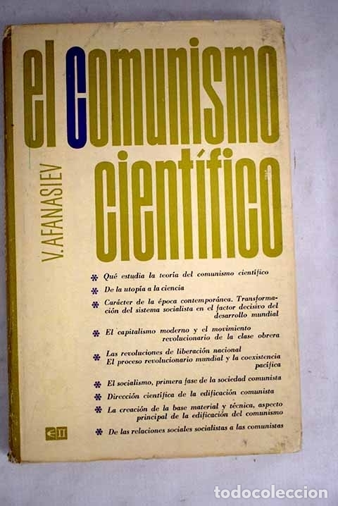 Libros: El comunismo cient&iacute;fico.- Afanasiev, V. - Foto 1