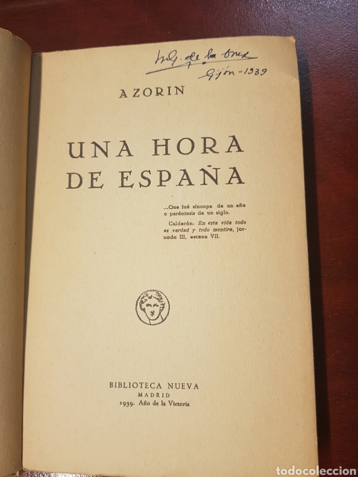 Libros: Una hora de espa&ntilde;a - azor&iacute;n - 1939 - Foto 2