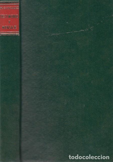 Libros: TESTIMONIO Y MENSAJE. ANTOLOG&Iacute;A EUCAR&Iacute;STICA - GONZ&Aacute;LEZ, MANUEL - Foto 1