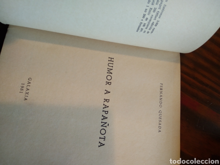 Libros: HUMOR A RAPA&Ntilde;OTA. FERNANDO QUESADA. #0017 - Foto 3