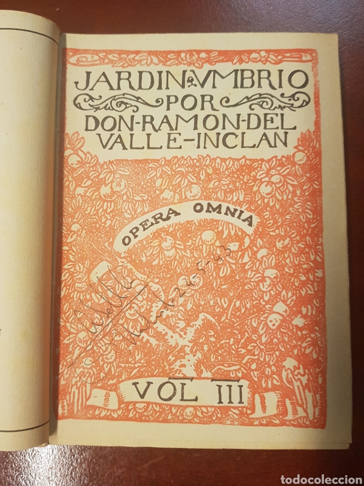 Libros: Jardin umbrio - ramon del valle-inclan - 1942 - Foto 2