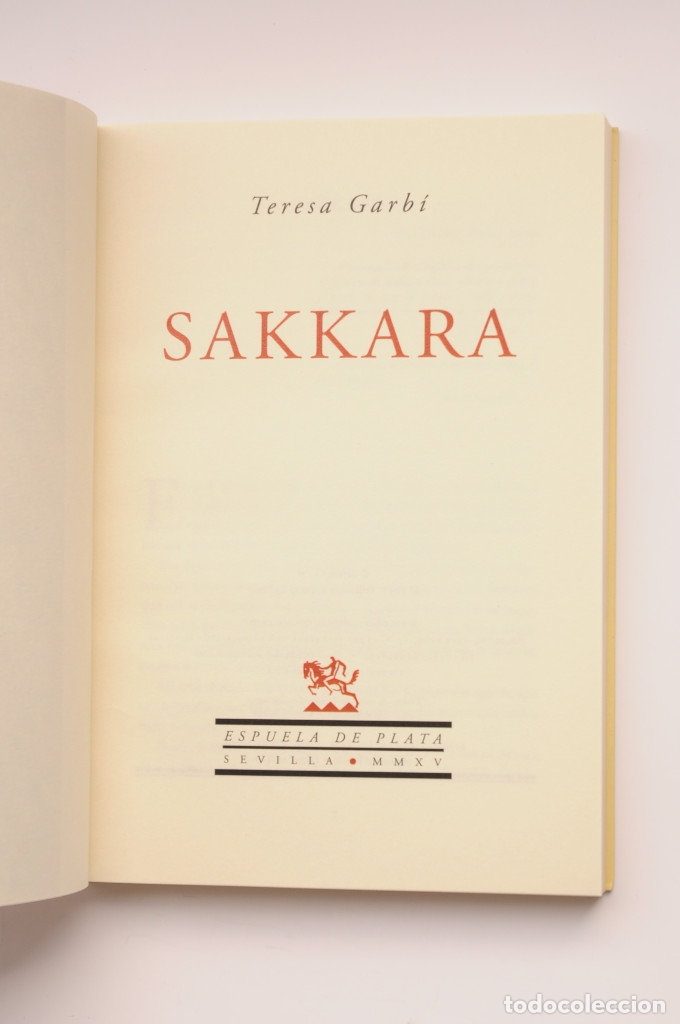 Libros: Sakkara - GARB&Iacute;, Teresa - Foto 2