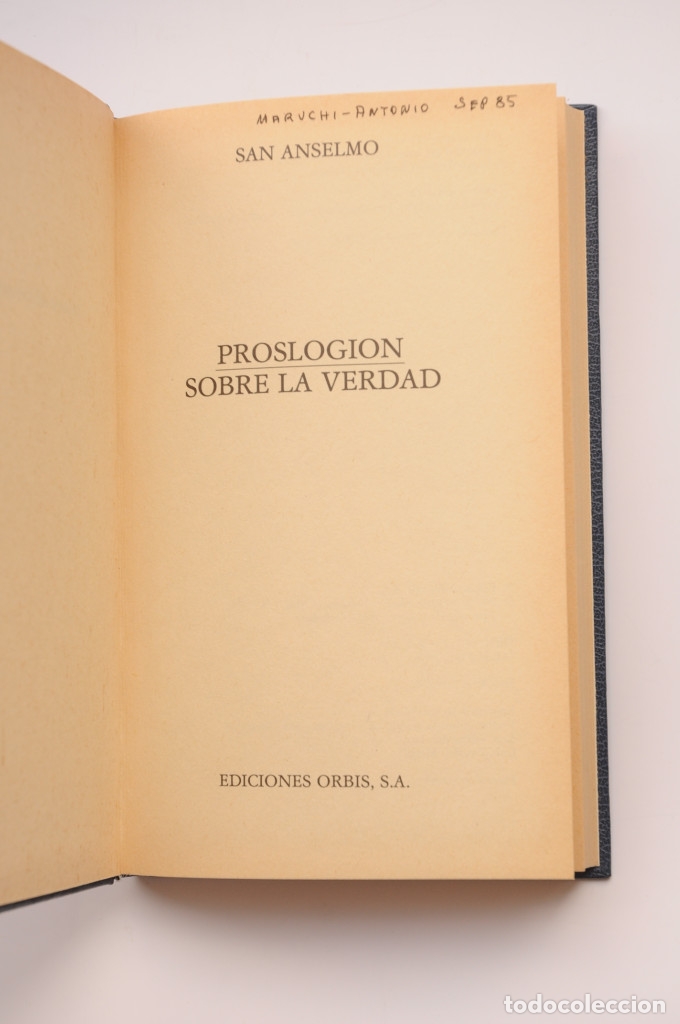 Libros: Proslogion o Sobre la verdad - ANSELMO, Santo - Foto 2
