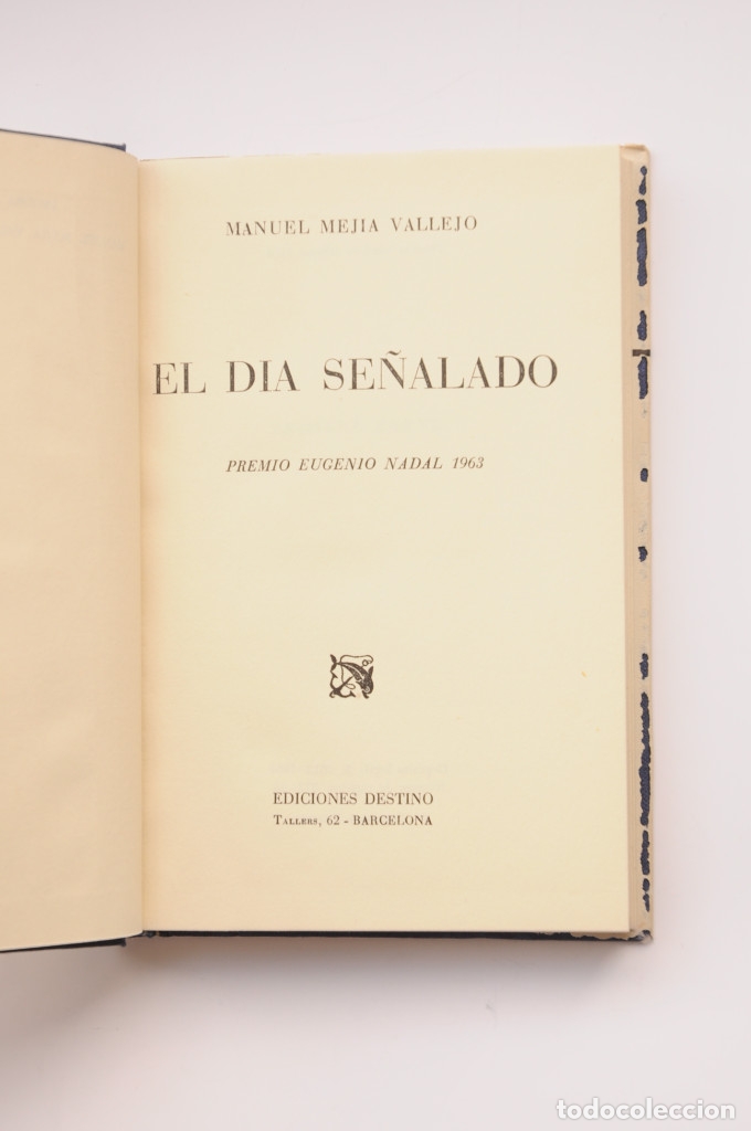 Libros: El d&iacute;a se&ntilde;alado - MEJ&Iacute;A VALLEJO, Manuel - Foto 3