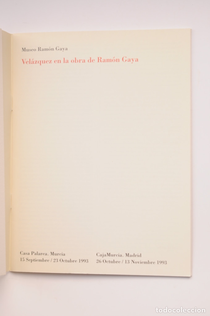 Libros: Vel&aacute;zquez en la obra de Ram&oacute;n Gaya - GAYA, Ram&oacute;n - Foto 2