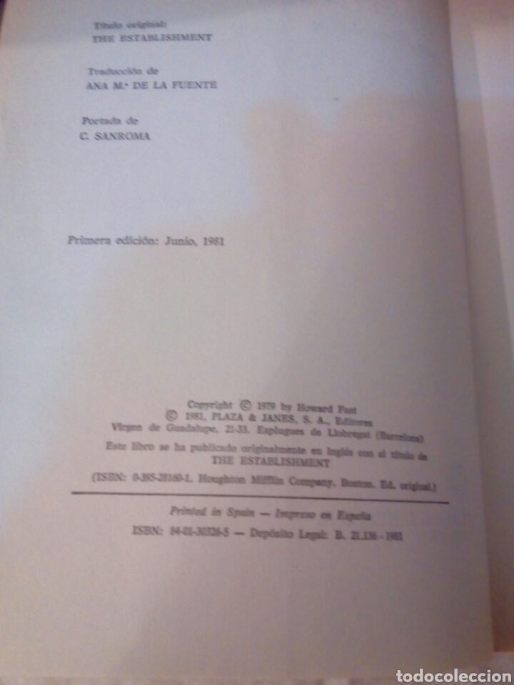 Libros: El sistema primera edici&oacute;n howard fast - Foto 2