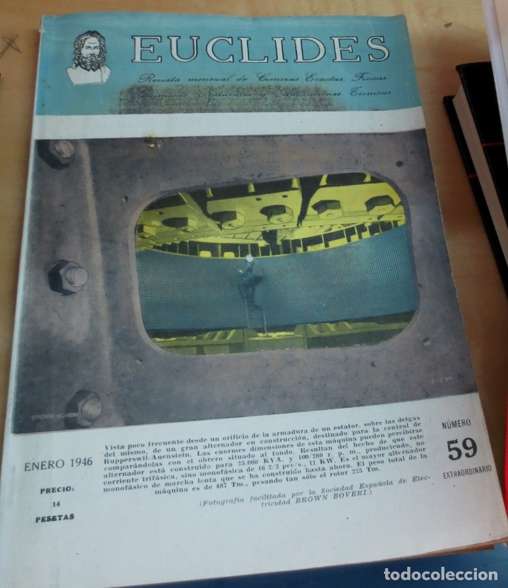 Libros: Euclides. Revista mensual de Ciencias Exactas - Foto 1