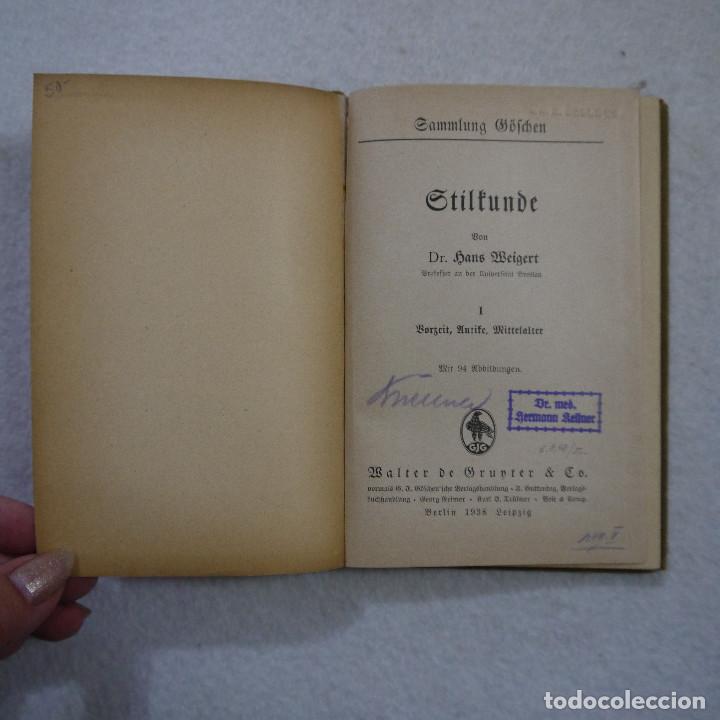 Libros: STILKUNDE I. VORZEIT / ANTIKE / MITTELALTER - PROF. DR. HANS WEIGERT - Foto 2