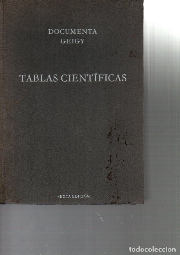 Libros: TABLAS CIENTIFICAS. - DOCUMENTA GEIGY. - Foto 1
