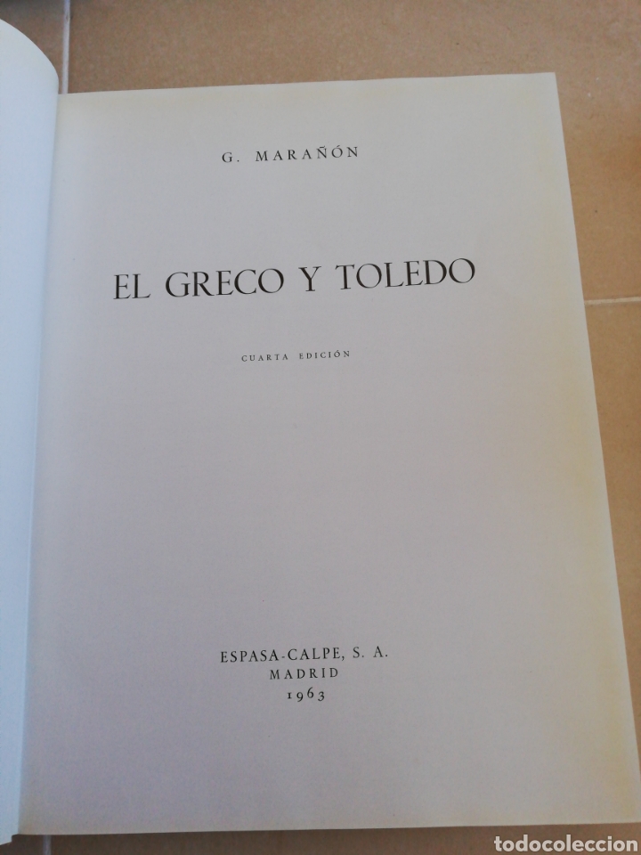Libros: El greco y Toledo, G. Mara&ntilde;&oacute;n, editorial Espasa calpe - Foto 3