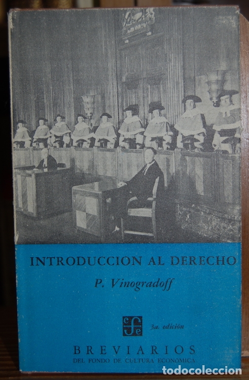 Libros: INTRODUCCION AL DERECHO - VINOGRADOFF, Sir Paul - Foto 1