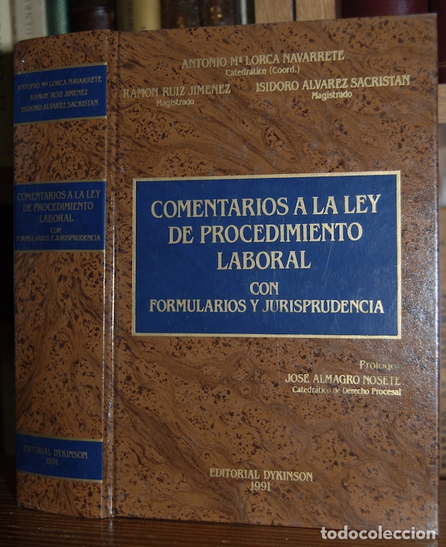 Libros: COMENTARIOS A LA LEY DE PROCEDIMIENTO LABORAL con Formularios y Jurisprudencia - LORCA NAVARRETE, An - Foto 1
