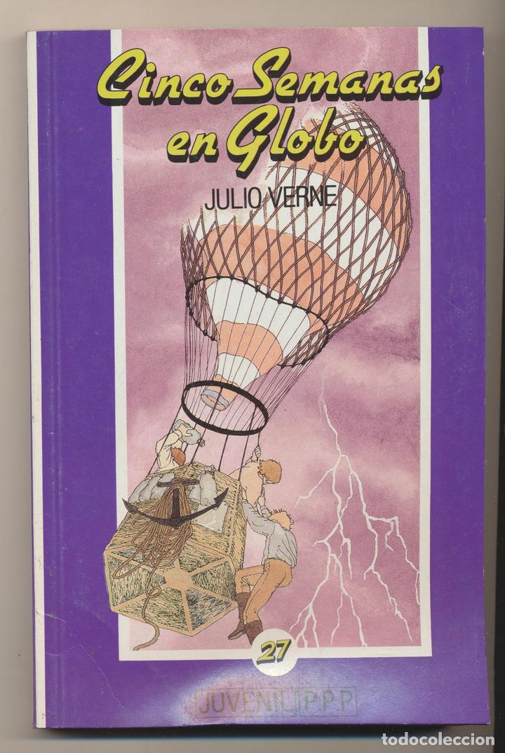 Libros: Julio Verne. Cinco Semanas en Globo. P.P.P. Ediciones 1990 - Foto 1