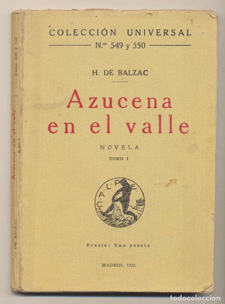 Libros: H. de Balzac. Azucena en el valle. Madrid 1921 - Foto 1
