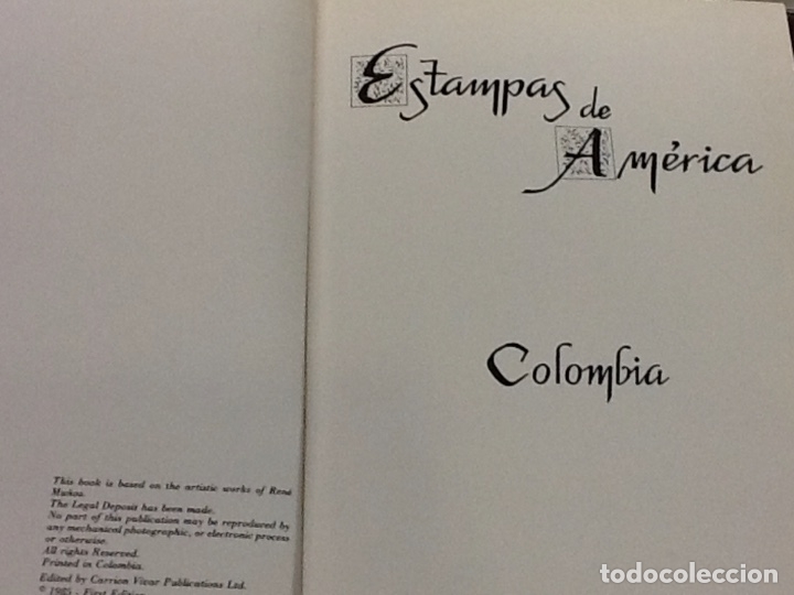 Libros: ESTAMPAS DE AMERICA COLOMBIA - Foto 1