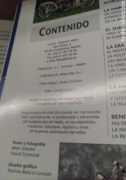 Libros: HARLEY DAVIDSON un estilo de vida - Albert Saladini / Pascal Szymezak - Foto 5