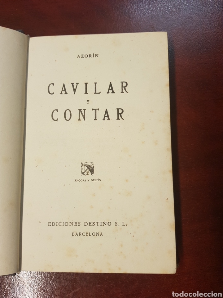 Libros: Cavilar y contar - azorin - 1942 - Foto 2
