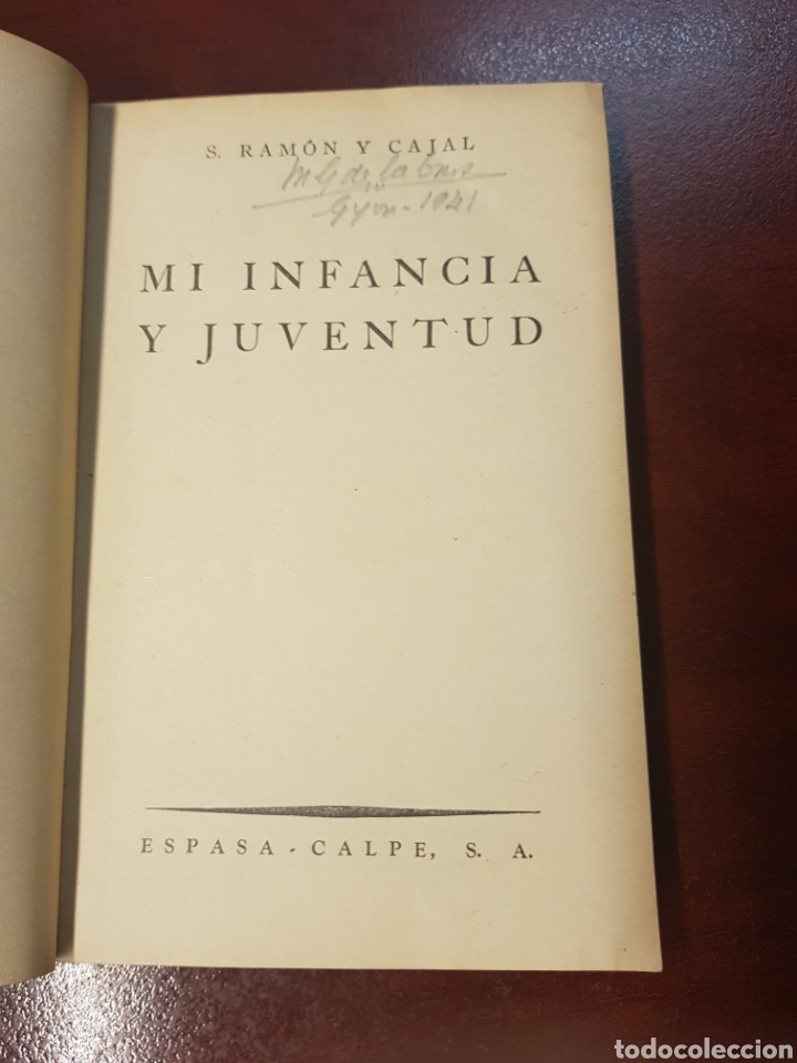 Libros: Mi infancia y juventud - s. Ramon y cajal - 1939 - Foto 2
