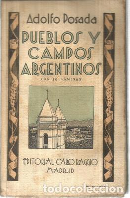Libros: Pueblos y campos argentinos - POSADA, ADOLFO - Foto 1