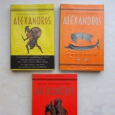 Libros: ALEXANDROS (3 VOLÚMENS) – VALERIO MASSIMO MANFREDI. Lote 167513008