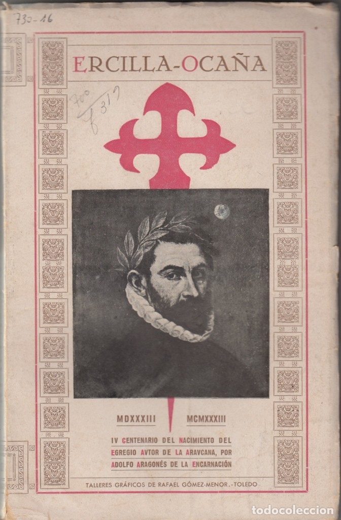 Libros: Ercilla Oca&ntilde;a. Toledo. Araucana. AAG - Foto 1