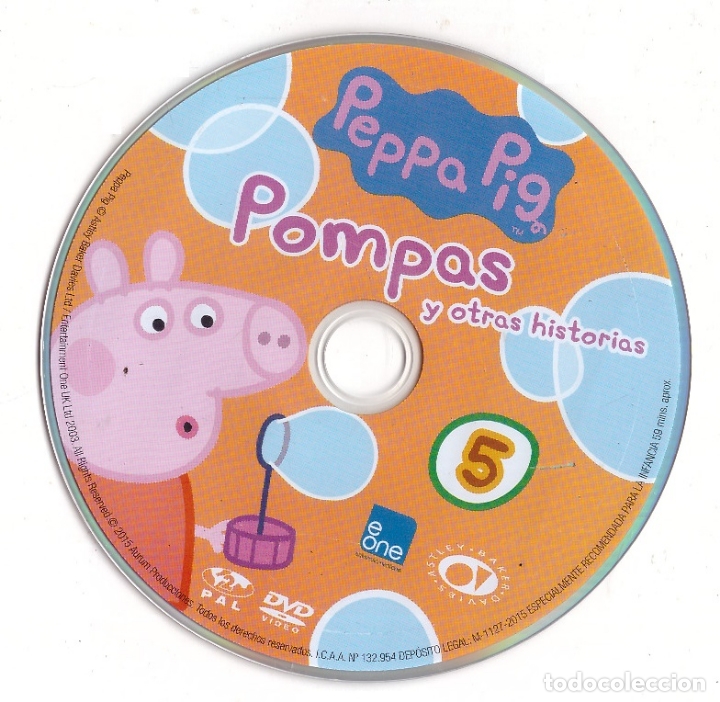 Libros: CD Peppa Pig, n&ordm; 5: Pompas y otras historias (sin caja) - OFERTAS DOCABO
