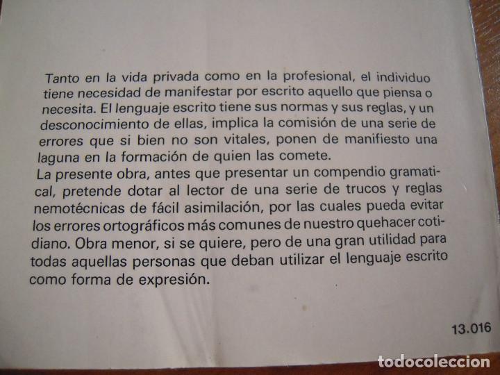 Libros: C&oacute;mo evitar errores de ortograf&iacute;a y de gram&aacute;tica - Foto 2