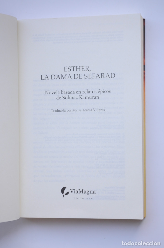 Libros: Esther, la dama de Sefarad - SOLMAZ, Kamuran - Foto 2