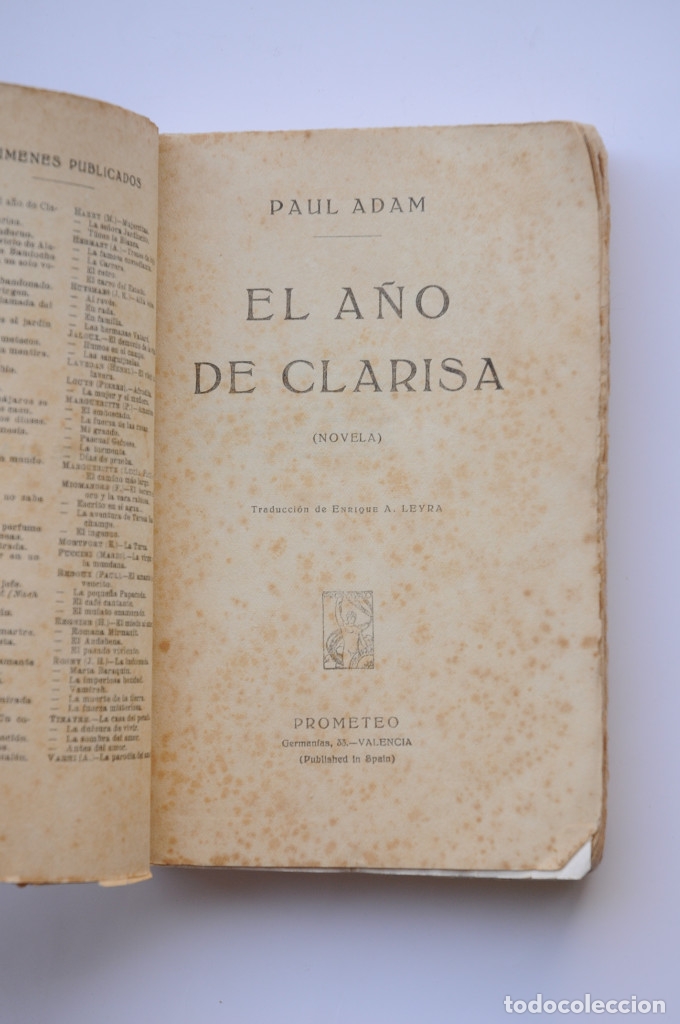 Libros: El a&ntilde;o de Clarisa - ADAM, Paul - Foto 2