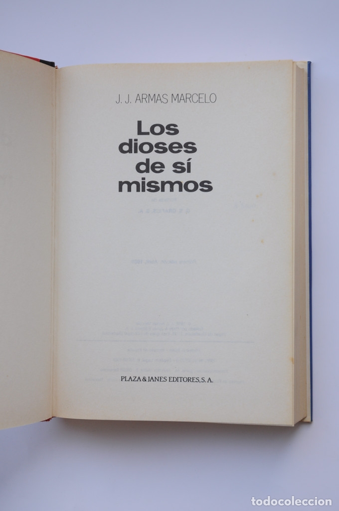Libros: Los dioses de s&iacute; mismos - ARMAS MARCELO, J. J. - Foto 3