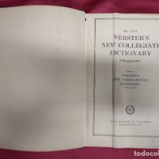 Libros: WEBSATER'S NEU COLLEGIATE DICTIONARY. A MERRIAM-WEBSTER'S. SECOND EDITION. EN INGLES