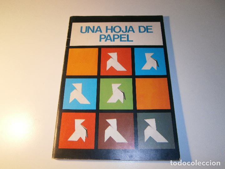 Libros: UNA HOJA DE PAPEL - PAPIROGAMI, PAPIROFLEXIA - EDITORIAL SALVATELLA  - 1988 - Foto 1