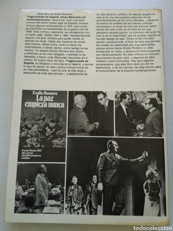 Libros: TRAGICOMEDIA DE ESPA&Ntilde;A/EMILIO ROMERO - Foto 2