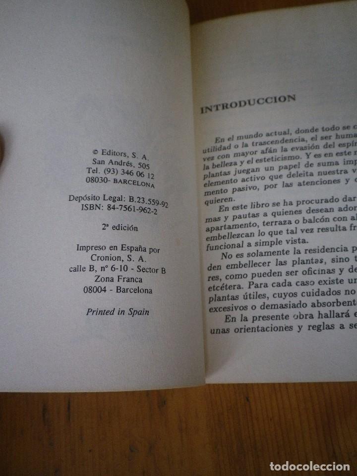 Libros: PLANTAS DE INTERIOR JULIO RODRIGO DM 1992 - Foto 3