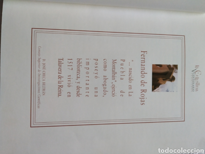 Libros: La celestina, V centenario 1499-1999 - Foto 2