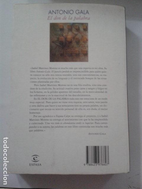 Libros: El don de la palabra. ANTONIO GALA - Foto 2