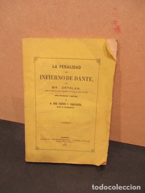 Libros: La Penalidad Del Infierno De Dante. - Mr. Ortolan - Foto 1