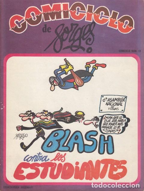 Libros: COMICICLO N&ordm;13. BLASH CONTRA LOS ESTUDIANTES - FORGES. - Foto 1