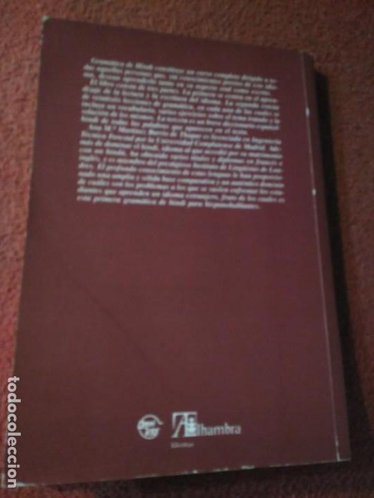 Libros: GRAM&Aacute;TICA DE HINDI - ANA THAPAR - ALHAMBRA - RARO - Foto 3