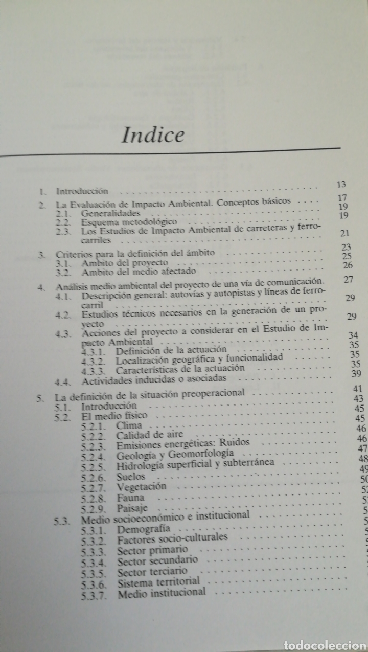 Libros: METODOL&Oacute;GICAS PARA LA ELABORACION DE ESTUDIOS DE IMPACTO AMBIENTAL - Foto 2